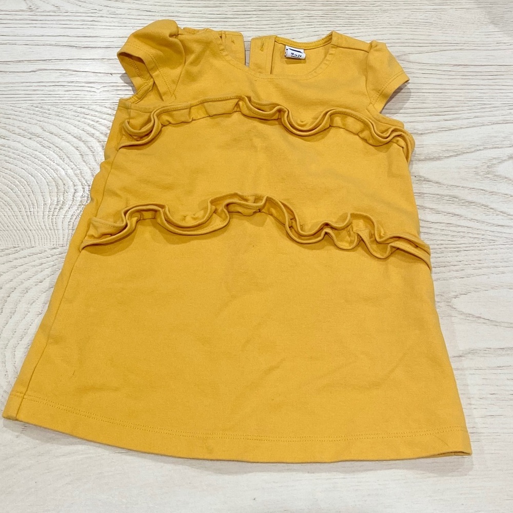 JANIE AND JACK YELLOW DRESS 18-24 MONTHS